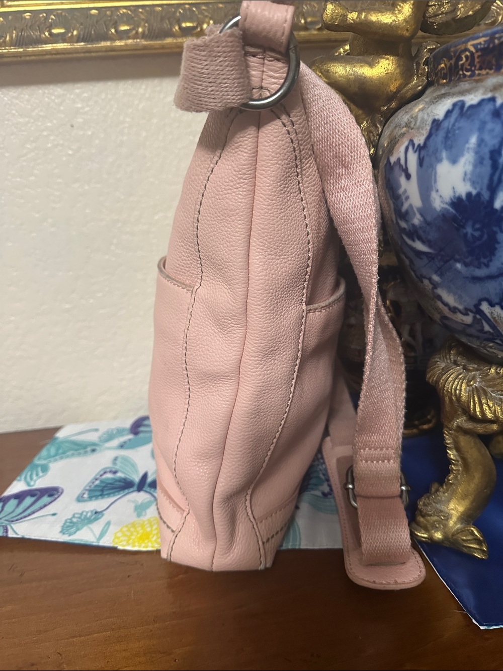 The Sak Pink Pebbled Leather Crossbody Bag - Picture 3 of 7